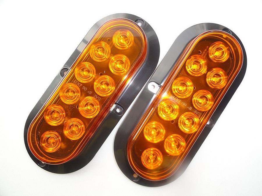 s Amber Color 12V DC 10 LED Multi-function Tail & Stop Light