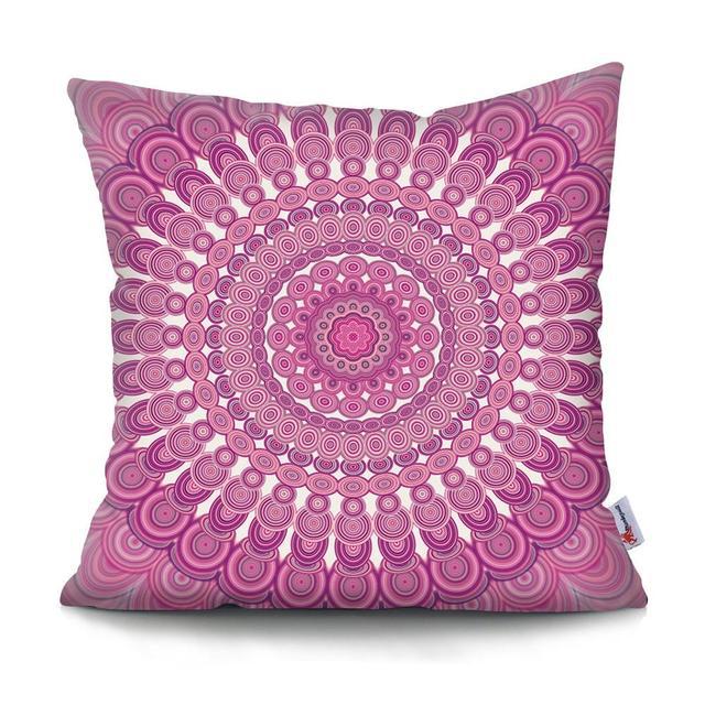 Home Decor Colorful Mandala & Geometric Printed Pillowcases Pattern Cushion Cover Suitable for Sofa Bedroom Car Pillow Cover