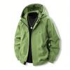 Men's Solid Color Outdoor Jacket Men's Windproof Daily Casual Sports Jacket