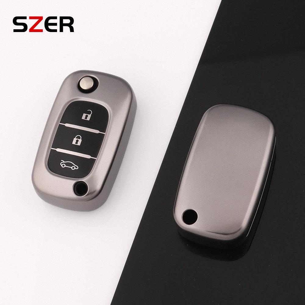 

Чехол-раскладушка из ТПУ для автомобильного ключа для Renault Megane 2 Fluence Clio для Mercedes для LADA Vesta Granta XRay Kalina Priora седан