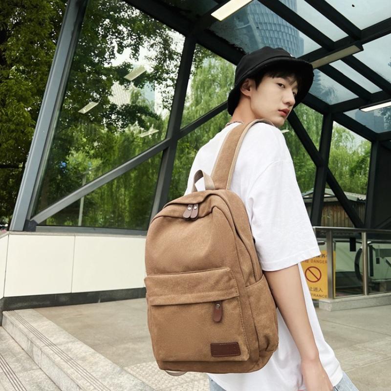 Leisure Out Canvas Backpack Large Capacity New Men's School Bag Outdoor Travel Oxford Cloth Men's and Women's Backpack Travel