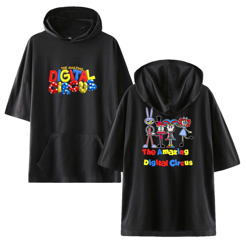 

NEW Fashion Unisex Casual The Amazing Digital Circus Anime Printed Short Sleeved T- Shirt Pullovers Thin Hoodies Sweatshirt