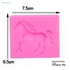 Fondant DIY 3D Horse Silicone Mold, Horse Chocolate Cake Ultra-Light Clay Decoration Baking Tool