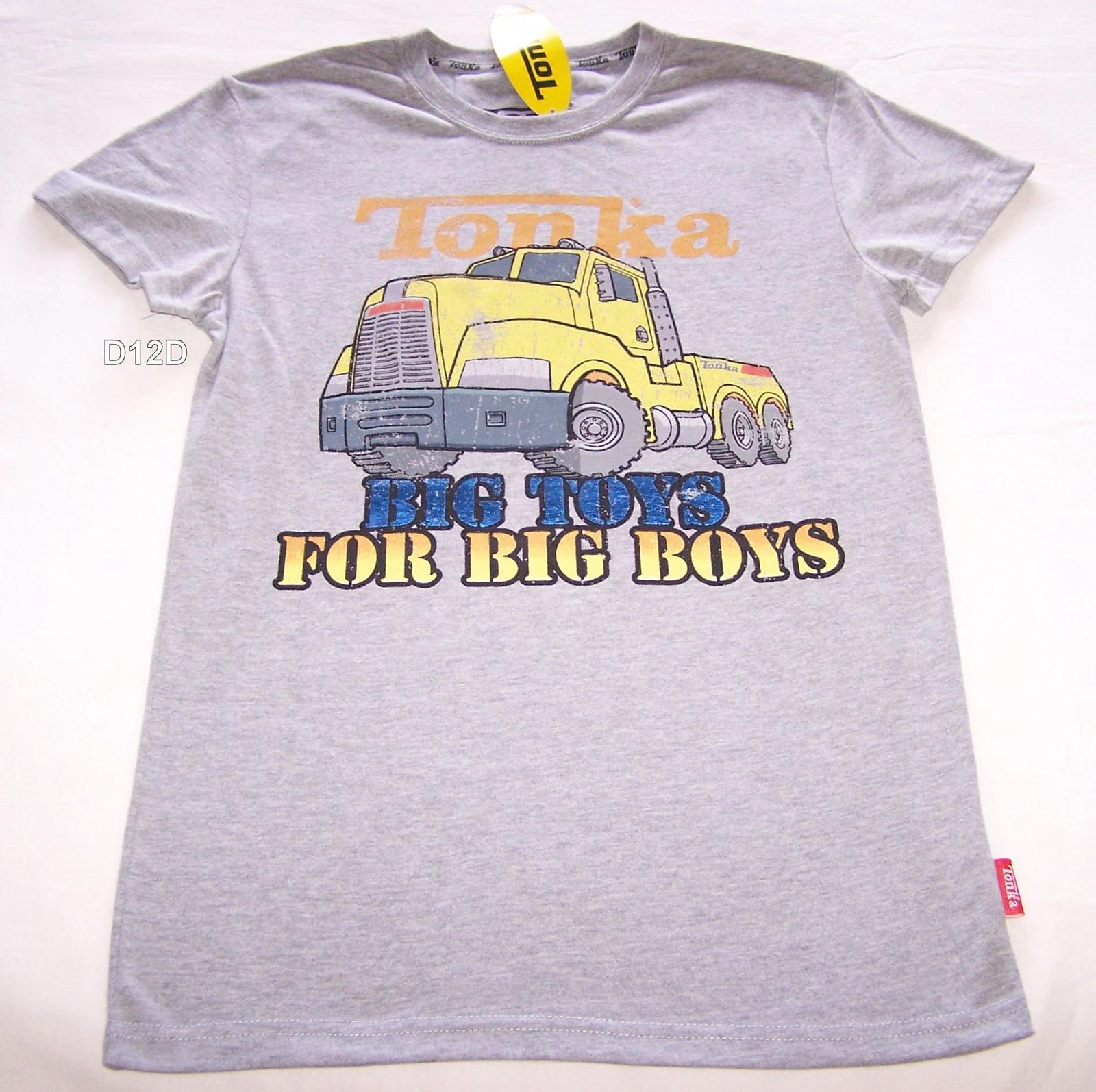 Tonka Trucks Mens Grey Printed T Shirt Size XS New 2XL