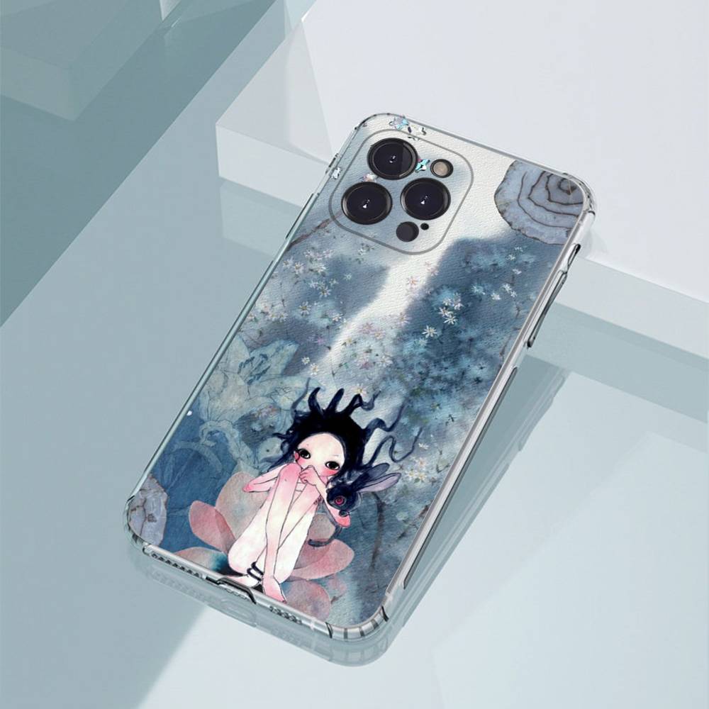 Aya Takano paint Phone Case For iPhone17,16,15,14,13,12,11,Pro,Xs,Max,Mini,Plus Antislip Shockproof Hard