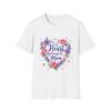 Mom Heart T-Shirt, Gift for Mom, Mother's Day Tee, Floral Love Shirt, Birthday