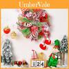 Christmas Elf Wreath Decorative Red Fabric Wreath For Festive Holiday Decor