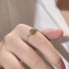 Fashion Adjustable Rings For Women Jade Ring Gold Color Party Jewelry Gift