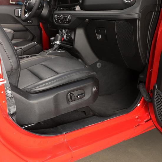 24+ For Jeep Wrangler JL JT Carbon Fiber Seat Adjustment Handle Cover Frame Trim
