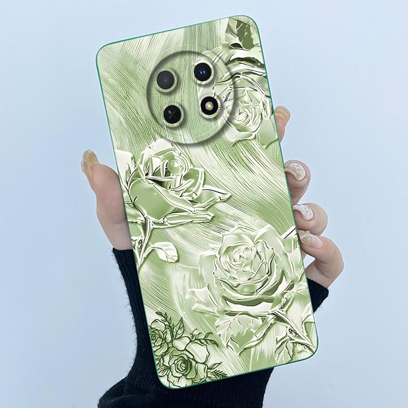 Case For Huawei Nova 14i Phone Case Coque Simplicity Oil Painting Flowers Silicone Soft Back Cover For Huawei Nova14i 14 I Funda