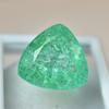 Natural Emerald Loose Gemstone Geen 18.25 Ct Trillion Cut From Colombia for Jewelry Making Projects