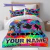 Name Custom Coldplay Band Pattern Bedding Set Quilt Cover Pillowcase Home Decor Gift (1 * duvet cover + 2 * pillowcase, without core)