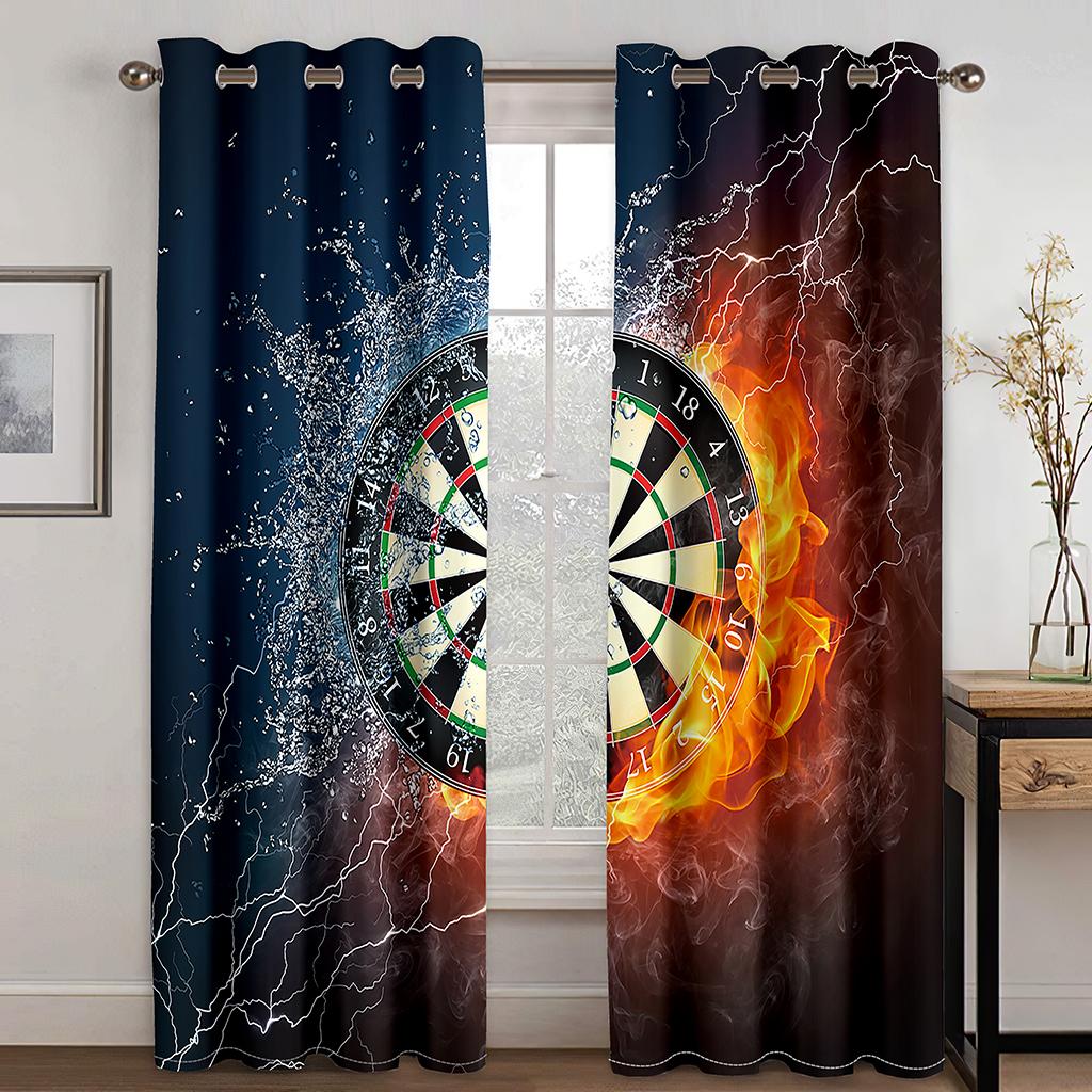 3D Digital Print Printing Ball Game Sports Style Sunshade Curtain Boy Bedroom Space Balcony Area Living Space Home Decorative Piece Curtain