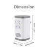 AC110-240v Hava Temizleme Cihazı Ozon Jeneratörü Ionizer Jeneratörü FİLTRE Arıtma Ev Tuvalet için Oksijen Konsantratörü Hava Ionizer