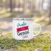 Best Teacher in The World Printed Enamel Mug Coffee Milk Cups Outdoor Handle Camping Cup Teacher's Day Thanks Gifts for Teachers