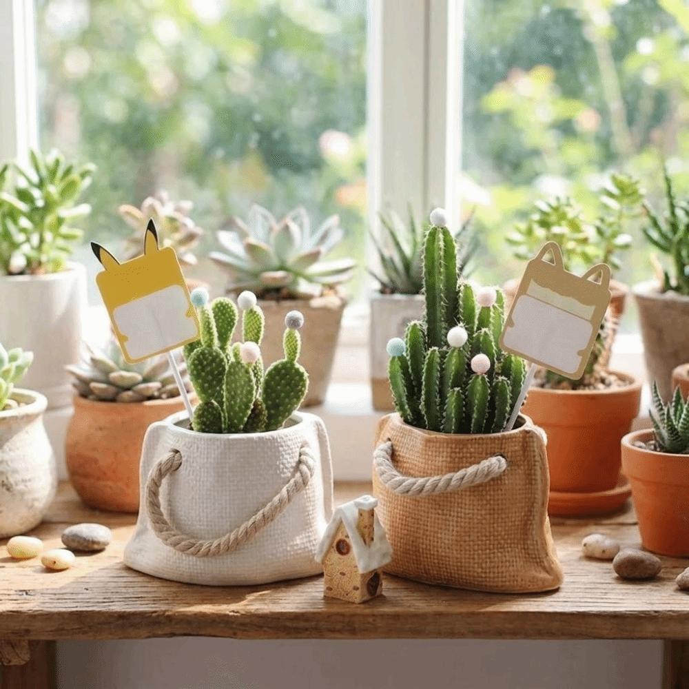 Home Decorative Ceramic Succulent Flowerpot Mini Bag Shape Cactus Flowerpot Decorative Plant Pot Office