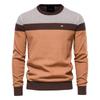 Gespleißter Baumwollpullover Herren Lässig Rundhals Hohe Qualität Pullover Gestrickte Pullover Herren Herbst Winter Marke Herrenpullover
