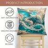 Double Sided Glam Style Dragon Design Soft Throw Pillow Cover For Bed Sofa And Holiday Home Decoration