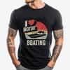Vintage Retro I Love Motor Boating Funny Boater Luxury T Shirt T Shirt Man Camisetas Hombre Slogan