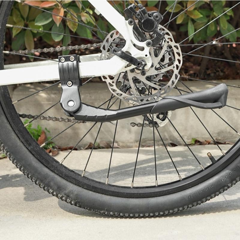 Aluminiumlegierung Seiten-Heck-Parkständer Rennrad Ständer Parkständer Fußstütze Verstellbar Fahrrad Ständer