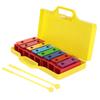8 Note Xylophone Professional Percussion Instruments for Children with 2 Drumsticks 1 Yellow Box