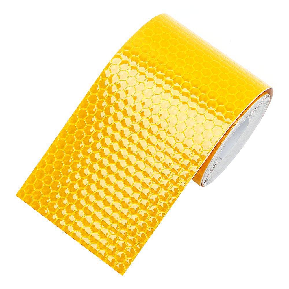 

5CM/3M Car Reflective Tape Auto Safety Warning Sticker Reflector Protective Tape Strip Film for Trucks Auto Motorcycle Stickers жовтий