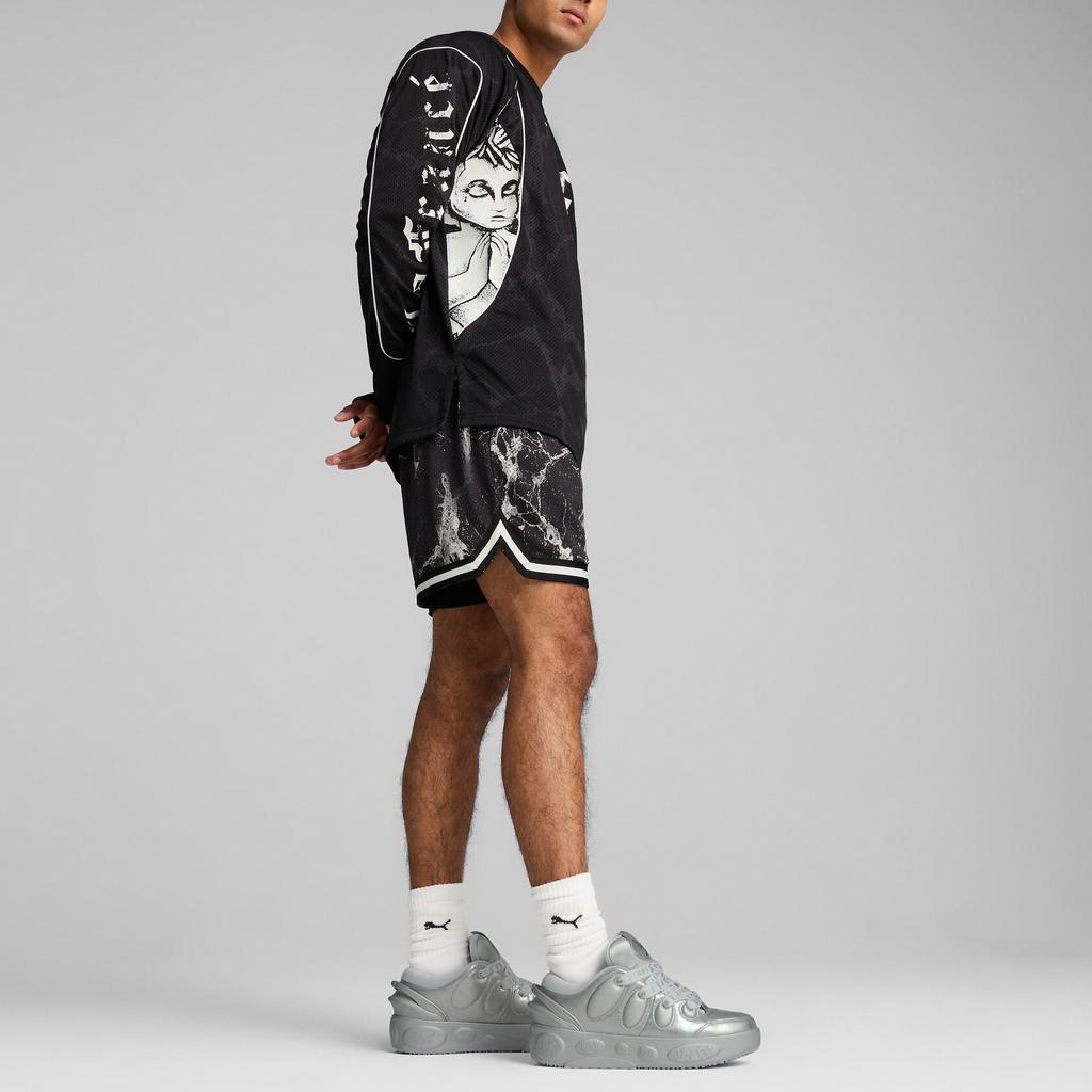 Puma Comfortable Casual Retro Color Block Printed Long Sleeve College Sweatshirt Men Sweatshirt Black 630781-01