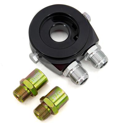 Car Aluminum Universal Oil Filter Sandwich Adapter For Oil Cooler Plate Kit 3/4-16UNF M20X1.5 Sw2