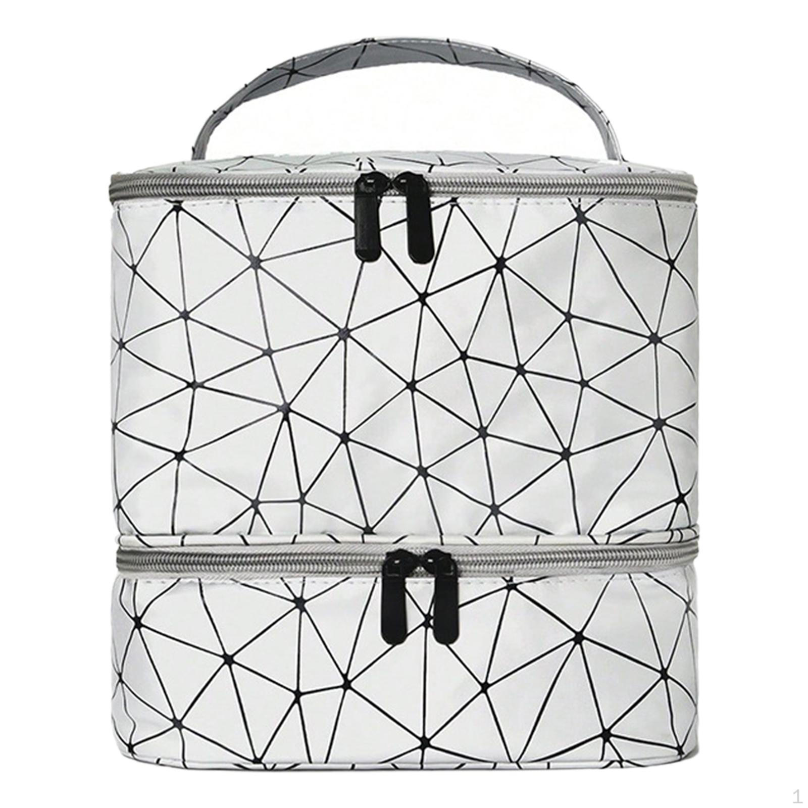 

Органайзер для лака для ногтей и чехол для сушки, двухслойная сумка для хранения — вмещает 30 бутылочек