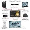 5 In 1 Out HDMI Switcher 4K Ultra HD 1080p Full HD 3D Auto Switch Box Audio Video Adapter for TV PC Laptop Streaming Devices