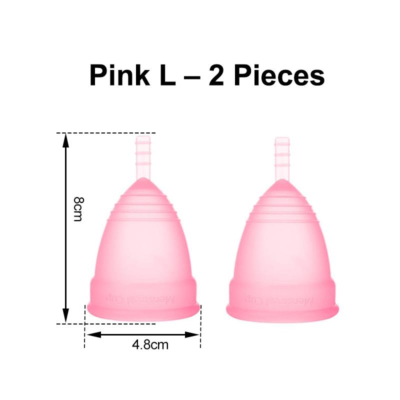 Medical Silicone Menstrual Cup – Leak-Free, Reusable Period Cup for Women, Up to 12 Hours Protection, Soft & Comfortable XS/S/L 4 Colors