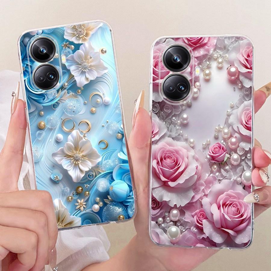 For Realme 10 Pro Plus Case RMX3687 Cover Butterfly Painted Silicone Soft Back Case For Realme10 10 Pro Case Protective Shell
