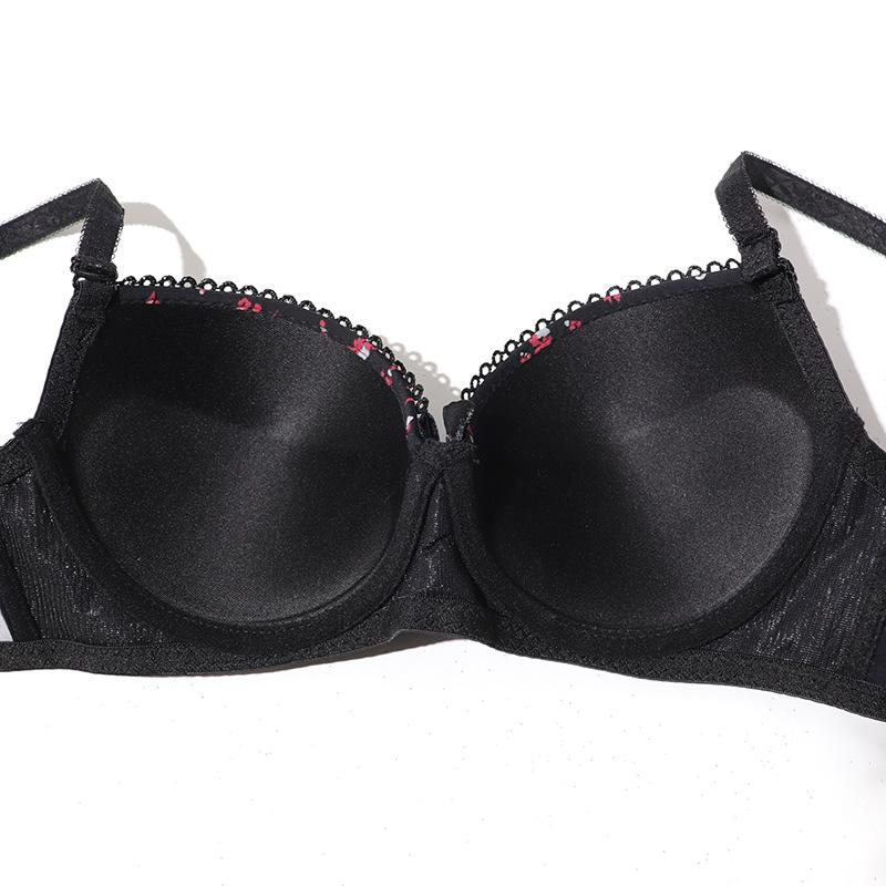 Underwear, Small Floral Bra, Embroidery Lace, Small Chest Gathered, Upper Support, Secondary Breasts Adjusted Bra Wholesale