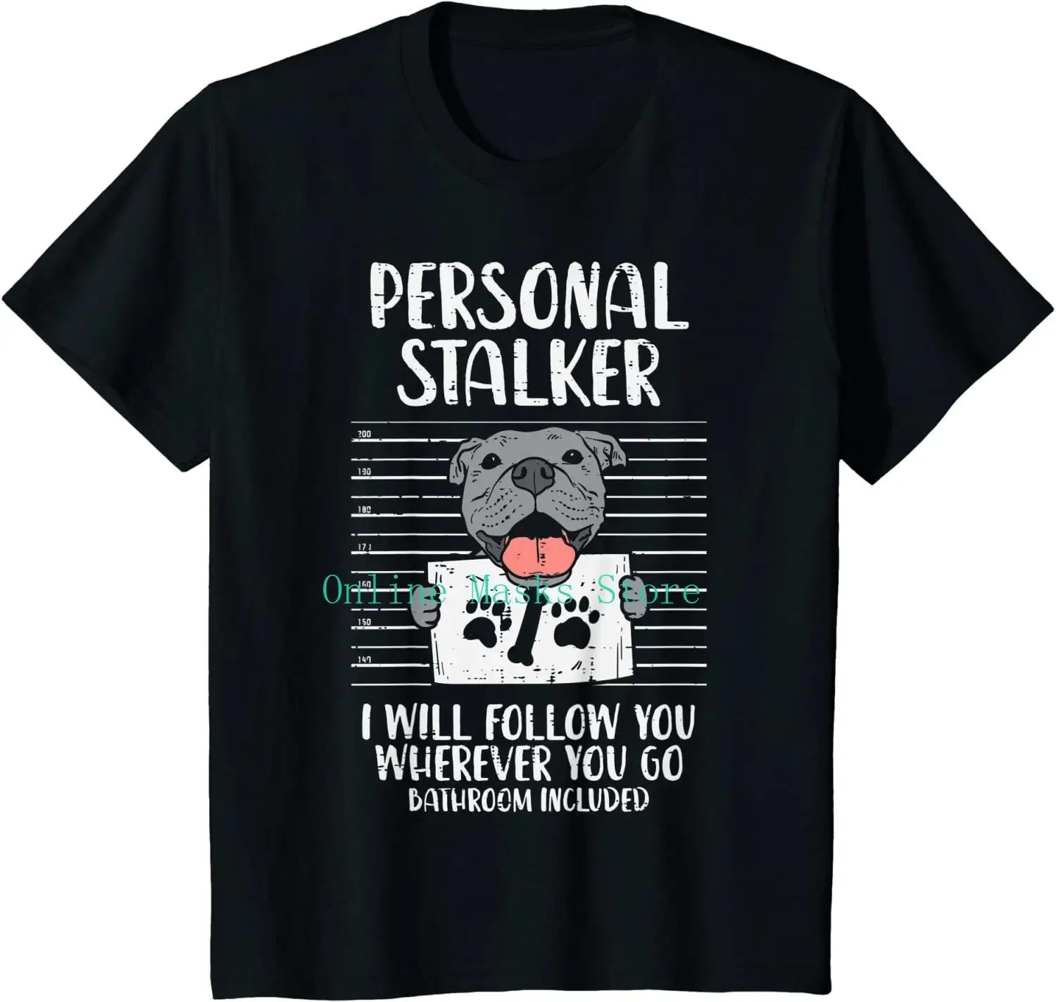 

Футболка с принтом персонального преследователя питбуля Pittie Dog Lover для владельца, подарок, короткий рукав, для повседневных путешествий, уличная одежда XXXXXL