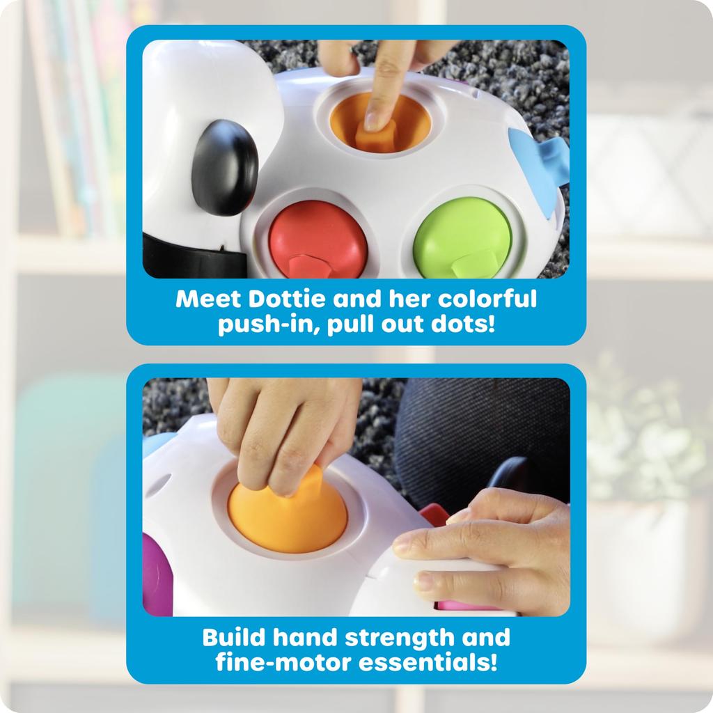 Learning Resources Baby Toy, Finger Development, Dottie the Cow, LER9109, Authentic