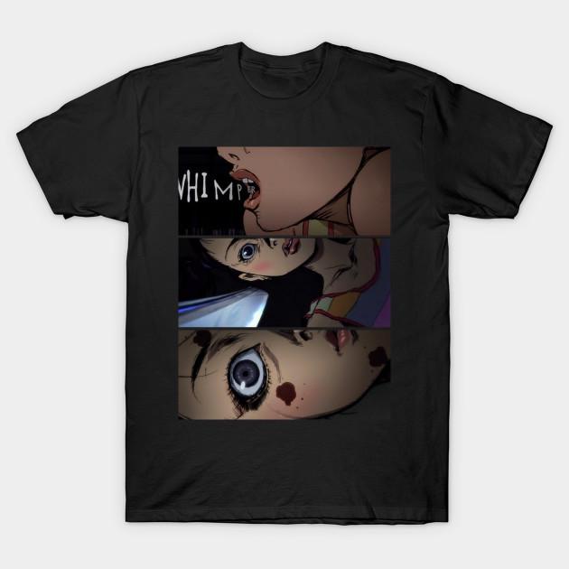 Men Black Print T-shirt Kill Bill - Ruined Childhood No-Cut Transfer Paper Print Cotton Tshirt M