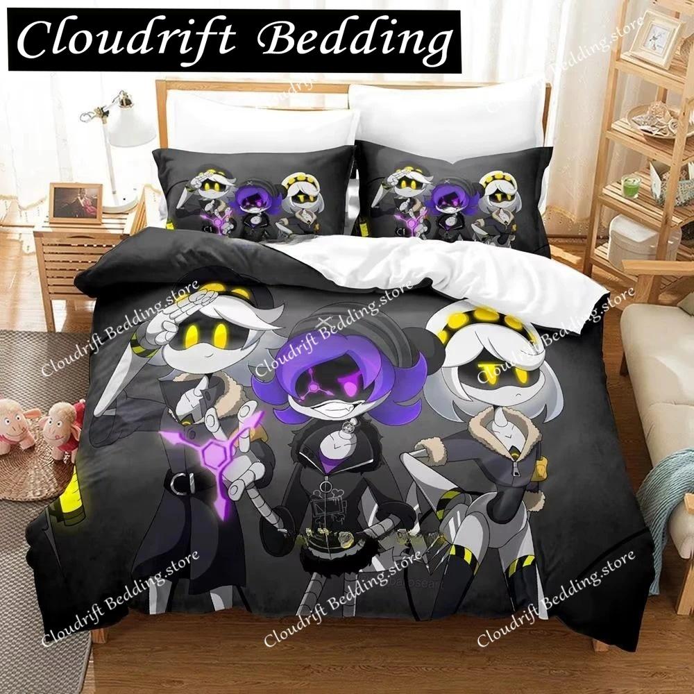 Fashion 3D Printing Anime Murder Drones Bedding Set Cartoon Three-piece Set Adult Boys Bedroom Duvet Cover Sets Home Textiles