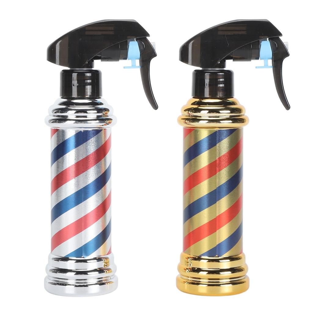 2Pcs Hair Spray Bottle Large Capacity Vintage Ergonomic Adjustable Multifunction Hair Mist Spray Bottle for Beauty Salon