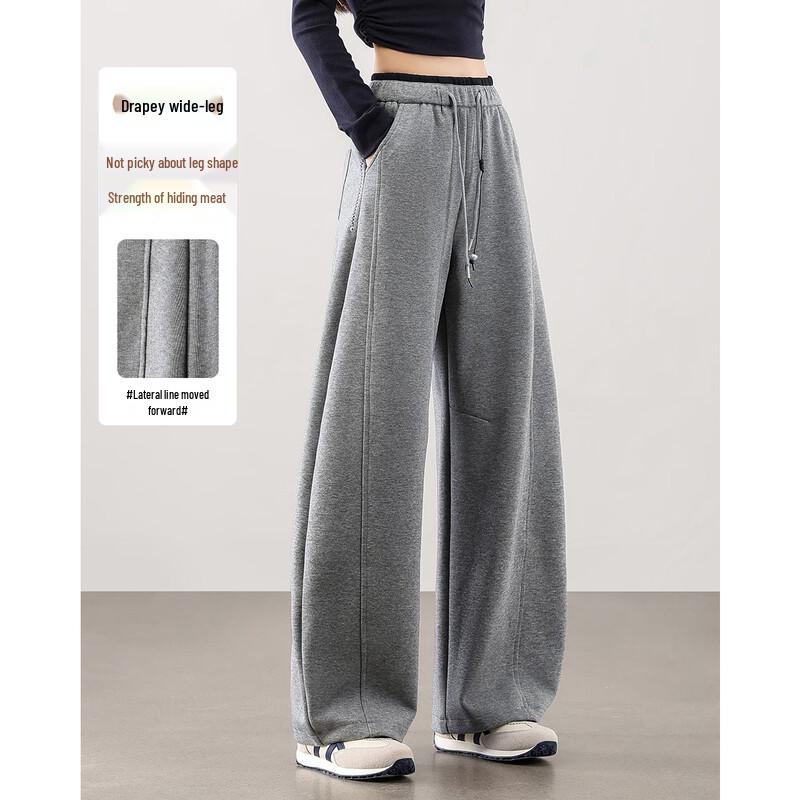 TERRE BLEUE Women s Casual Straight Wide-Leg Sweatpants XL