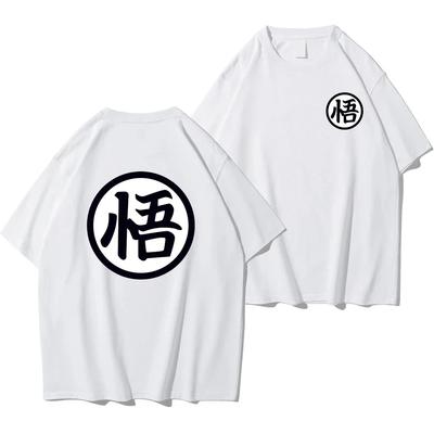 Summer Fashion Anime Son Goku Cosplay T-shirt Cotton Short Sleeve Tops Tee Unisex Oversized Casual TShirts Men Harajuku Clothing