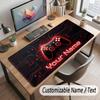 Game Controller Theme Customized Mouse Pad Personalized Print Name Text Desk Mat For Home Office Table Decor