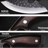 Kitchen Chef Knife Stainless Steel Boning Knife with Knife Sheath Mini Knife Cheese Pizza Small Pocket Knives