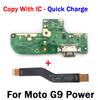 Getestet für Moto G6 G7 G8 G9 Play Plus Power G11 G111 USB Stromladeplatine Steckeranschluss Anschlussanschluss Dock mit Mainboard Flexkabel
