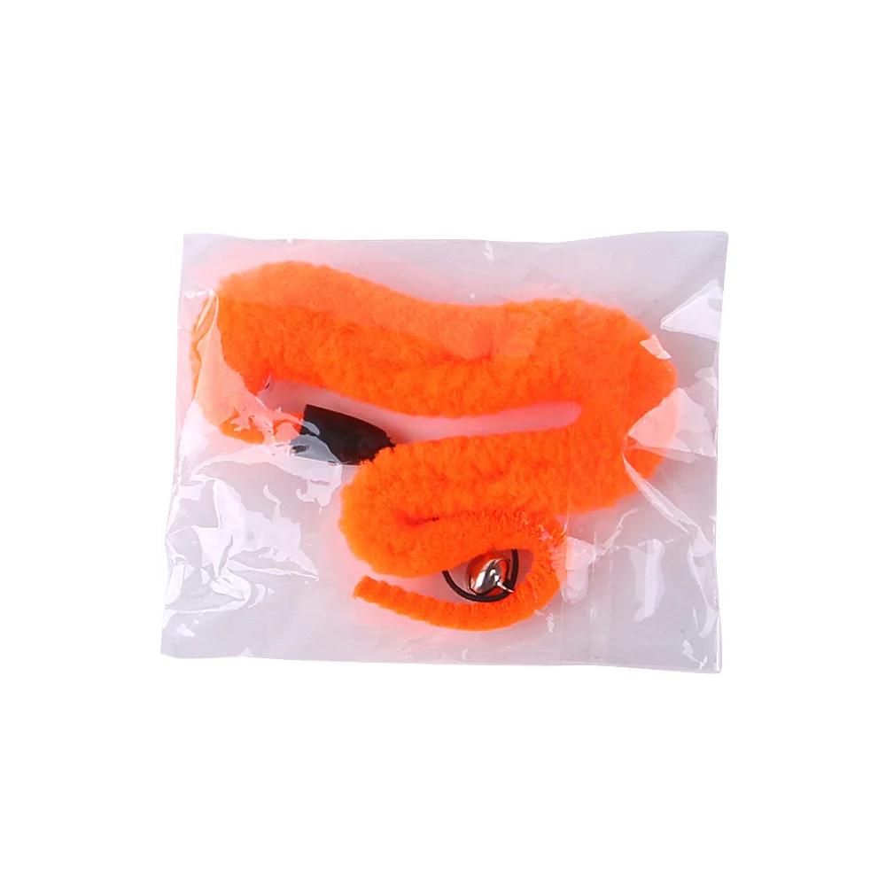 Kätzchen spielt Haustierzubehör Wurm an einer Schnur Katzenspielzeug Interaktiver Lustiger Katzenstab Spielzeug Flauschige Feder mit Glöckchen Katzenstab Spielzeug