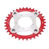 34T 104 BCD Electric Bike Chainring and Adapter for Bafang BBS01 BBS02 Mid Drive Motor Red