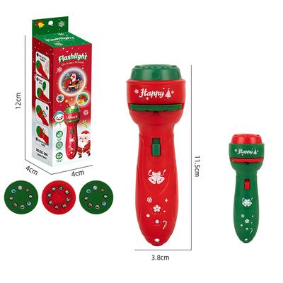 Flashlight Projector Lifelike 24 Kinds Of Design Education Santa- Claus Christmas Tree Christmas Toys Gifts