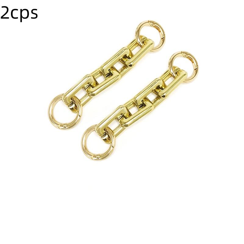 2 STÜCKE Taschenverlängerungsketten Metalltaschenketten Kurzer Geldbörsen-Schultergurt für Tote Crossbody Tasche Handtaschen Zubehör