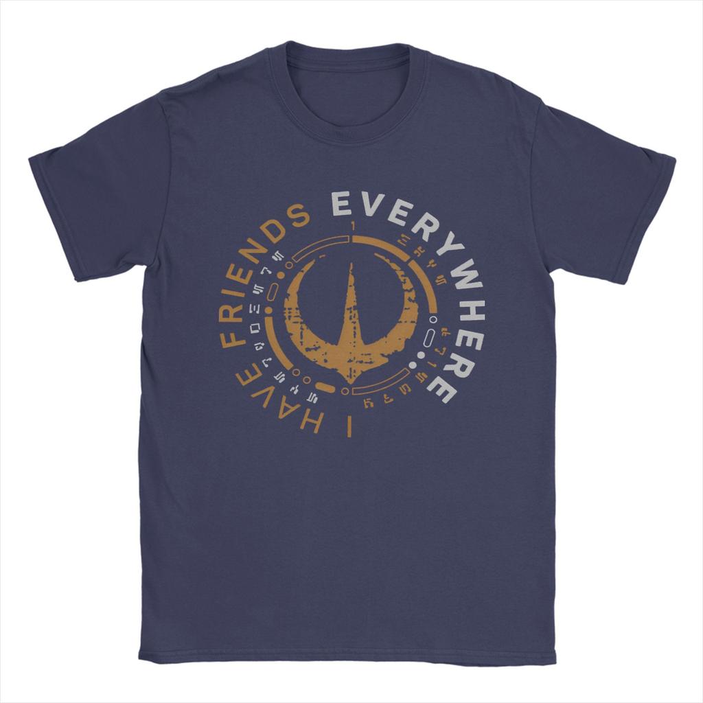 I Have Friends Everywhere Andor  T Shirt  Harajuku T-Shirts Short-Sleeved Tops Summer Pure Cotton Crewneck Plus Size Tees