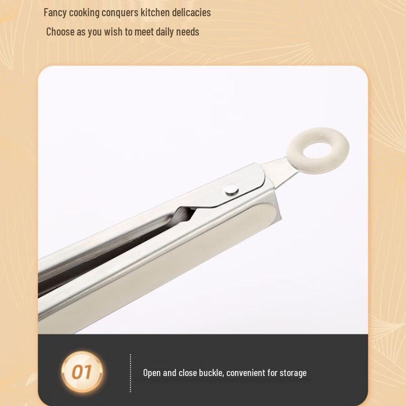 9-inch Silicone Food Tongs with Stand