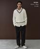 MUSINSA STANDARD Cable V-Neck Cricket Knit [Ivory]